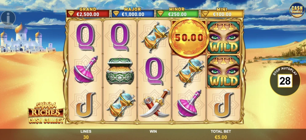 Sahara Riches Cash Collect Slot