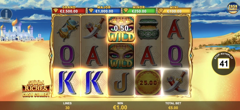Sahara Riches Cash Collect Slot