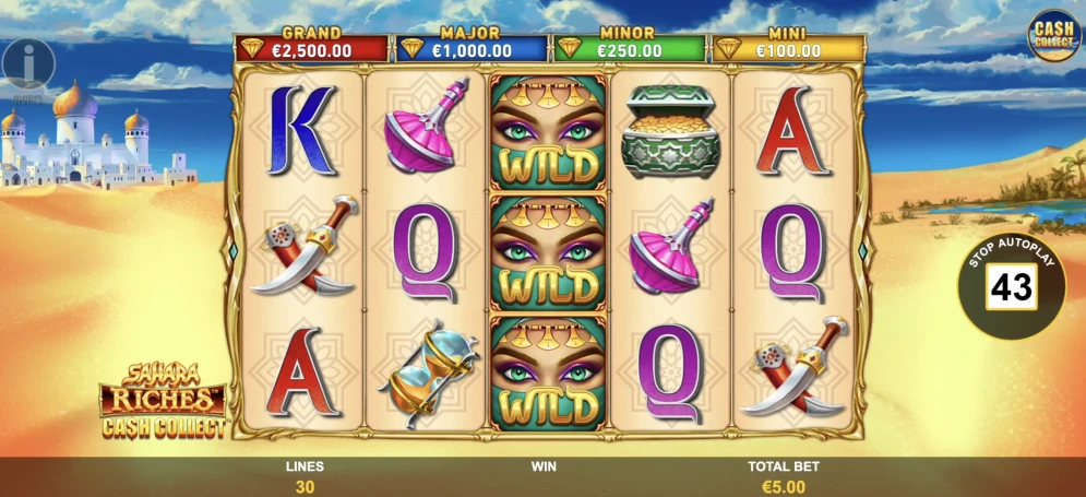 Sahara Riches Cash Collect Slot