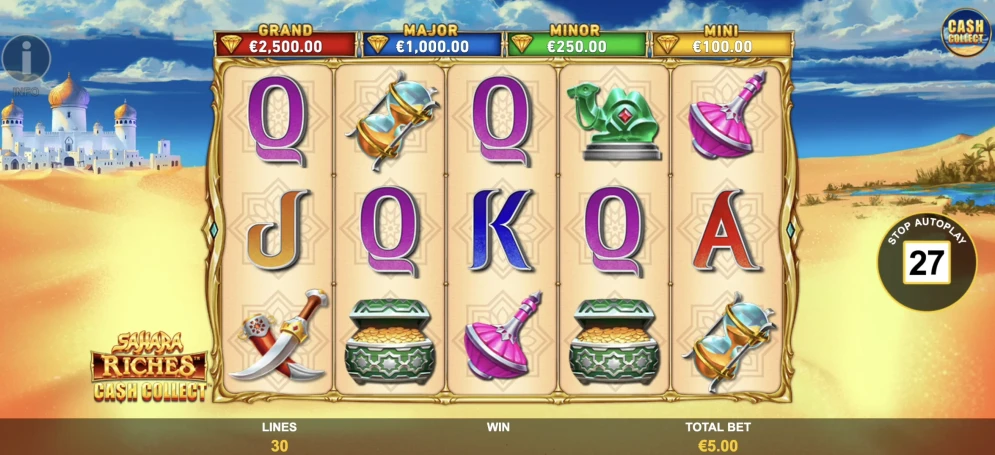 Sahara Riches Cash Collect Slot